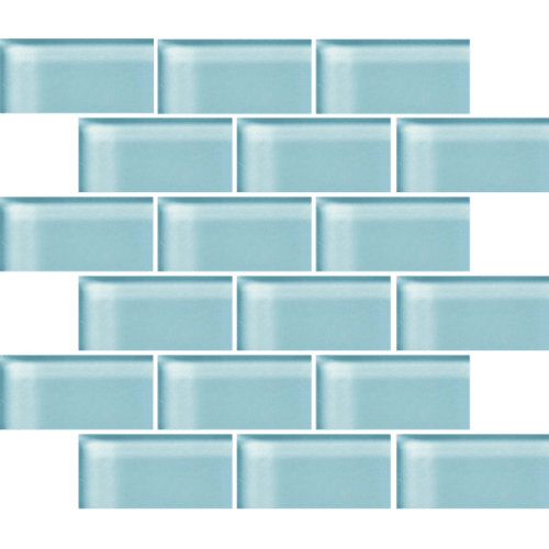 Glass Blox In Clear Sky 2"X4"
