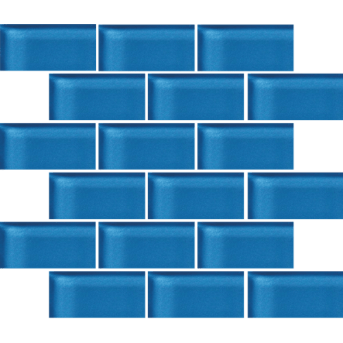Glass Blox In Aegean 2"X4"