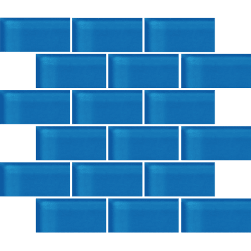 Glass Blox In Blue Grotto 2"X4"