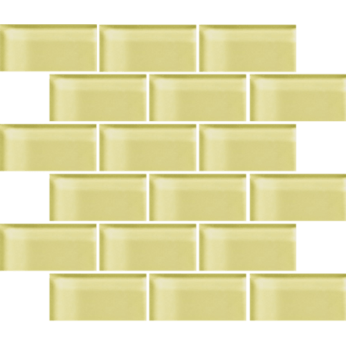 Glass Blox In Lemon Zest 2"X4"