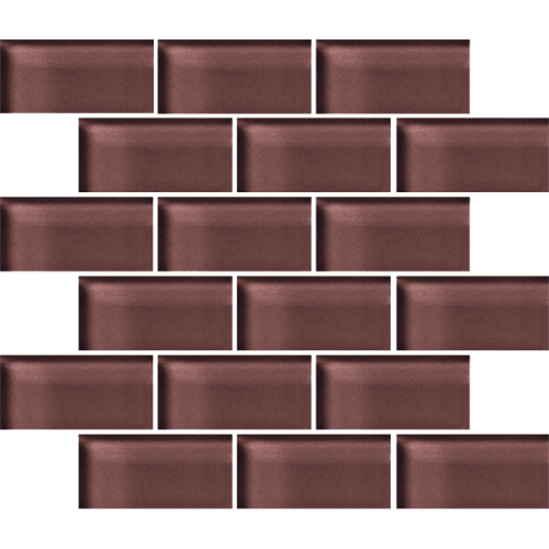 Glass Blox In Taupe Fog 2"X4"