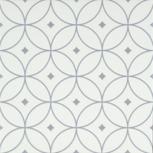 Geometry In Atom Gray 10" X 10"