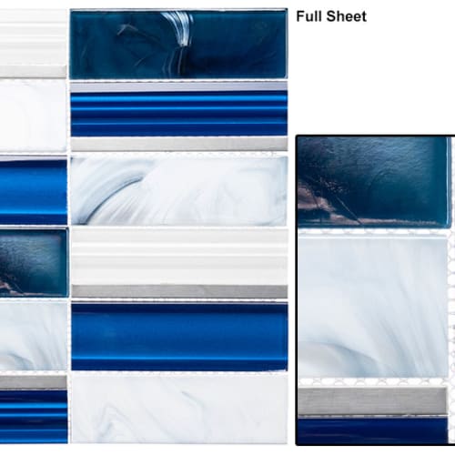 Art Studio Collection in Graham Blue Glass Tile
