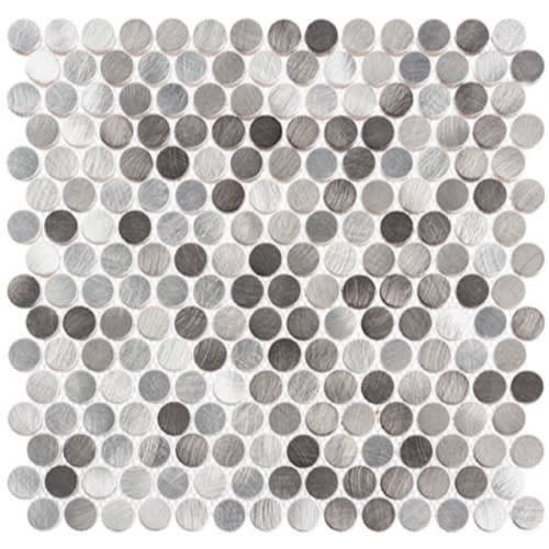 Urban Jungle In Grey Chameleon 3/4 Penny Round