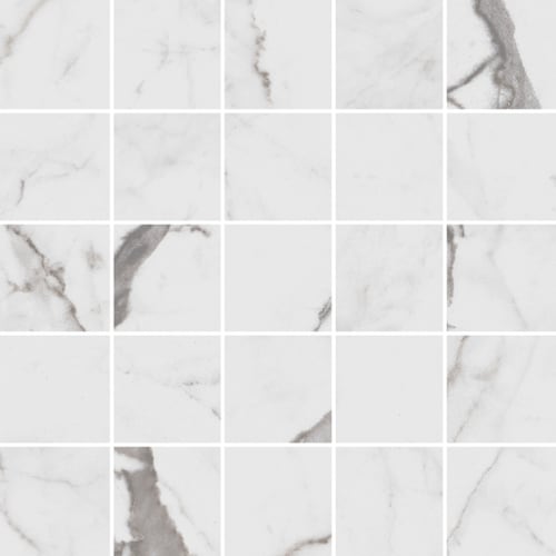 Indulge in Statuario 12x12 Mosaic Polished
