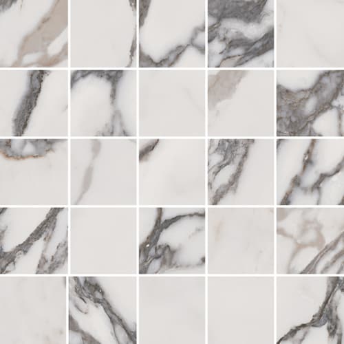 Indulge in Arabescato 12x12 Mosaic Polished