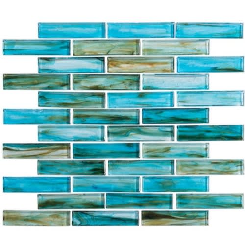 Oyster Cove Collection in Inspiration Teal Glass Tile
