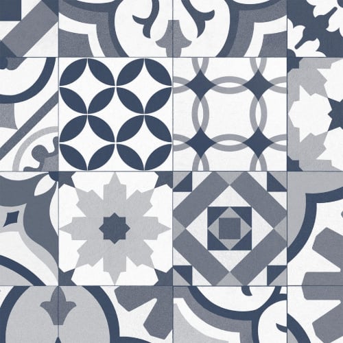 Easy Living in Navy Vinyl Sheet Goods