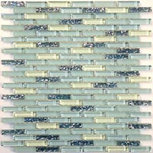 Jewel Series in Aqua Marine Glass Tile