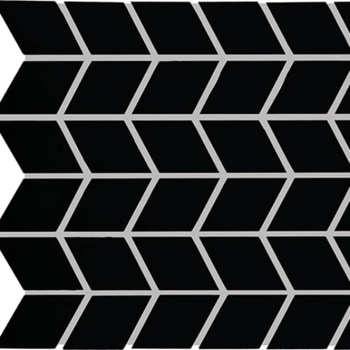 Color Wheel Retro In Matte Black Chevron