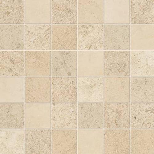 Parksville Stone in Kalahari Beige Limestone - 2x2 Mosaic Tile