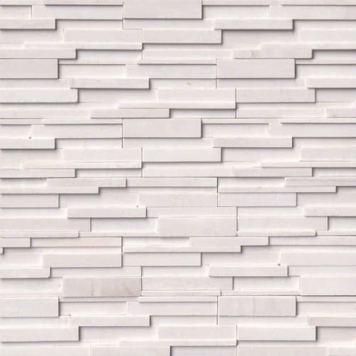 Rockmount Stacked Stone Collection In Arctic White 3D