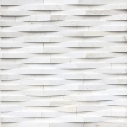 Rockmount Stacked Stone Collection In Cosmic White 3D Wave