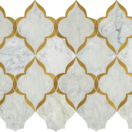 Lavaliere In Carrara White/ Brass Kapali