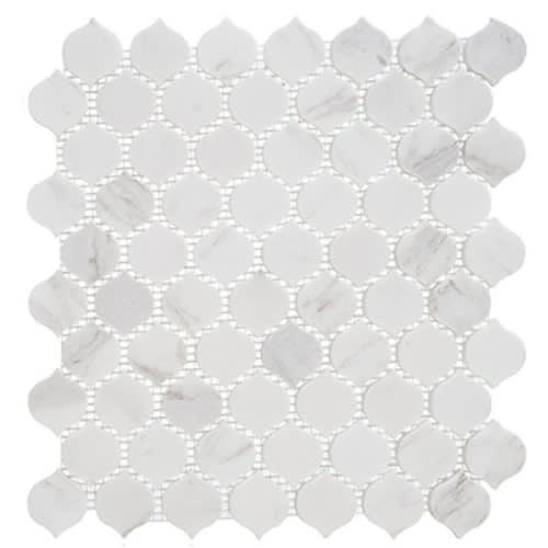 French Baroque in Luxemburg Wind 1 1/2" Arabesque Natural Stone
