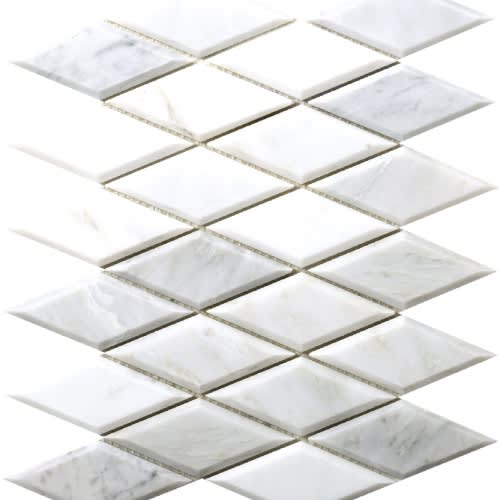 Marble Winter Frost In Winter Frost Diamond Mosaic - Mesh Mosaic