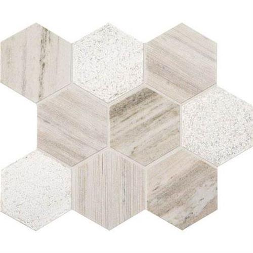 Haven Point In Open Horizon 4 In. Hexagon Mosaic - 4X4