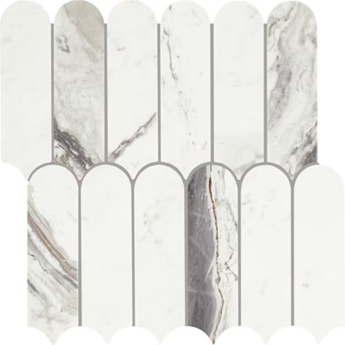 Eclessia Marble In Volakas Elongated Fan