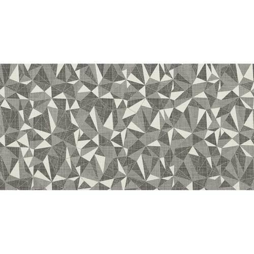 Fabric Art In Modern Kaleidoscope White Ash Prism 12X24
