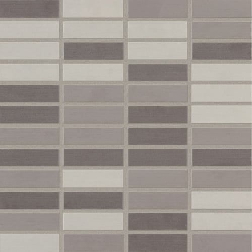 Shades 2.0 In Cool Grays Linear Mosaic 1"X3"