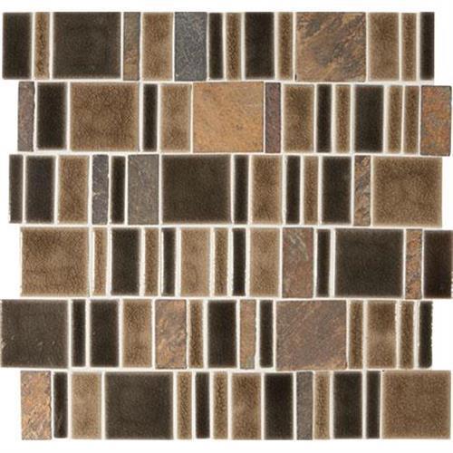 Midpark Mosaics In Bark Mosaic (Square 2"Xrandom) - 13X13