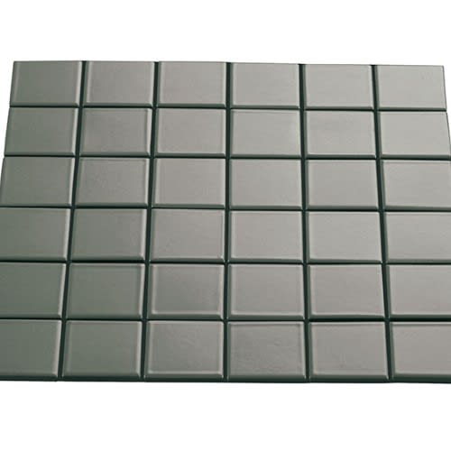 Multiplier In Grey Square Mosaic 2"X2" Matte
