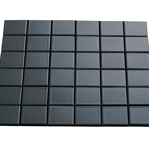 Multiplier In Dark Grey Square Mosaic 2"X2" Matte