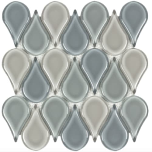 Euphoria in Mystic Rain Glass Tile