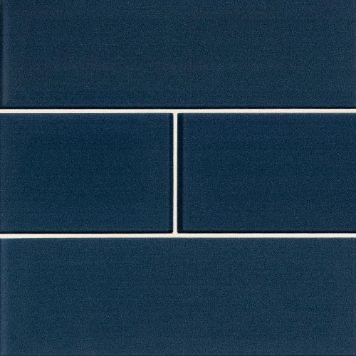 Midnight In Midnight Glass Subway Tile 4X12