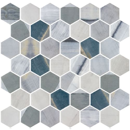 New Belfont Collection in Griego Elegance Glass Tile