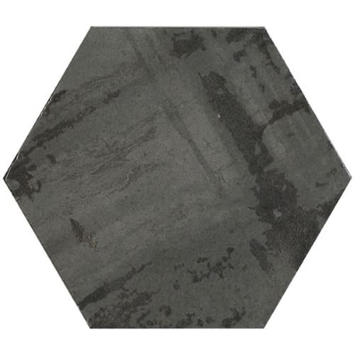 Princeton Glaze in Nero Night Hexagon Porcelain Tile