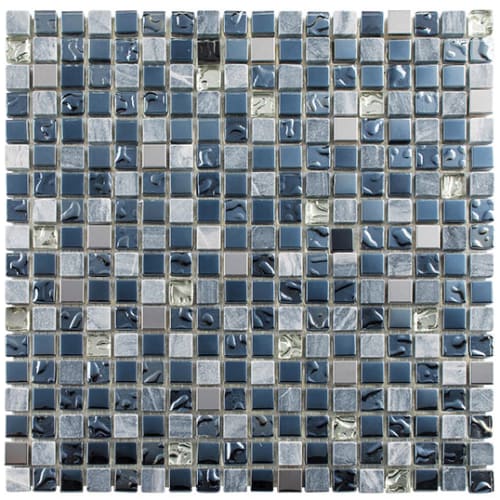 Opulence Collection - 5/8" x 5/8" in Starry Night Glass Tile