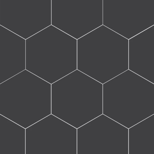 Paros in Black Hex 14x16 Tile