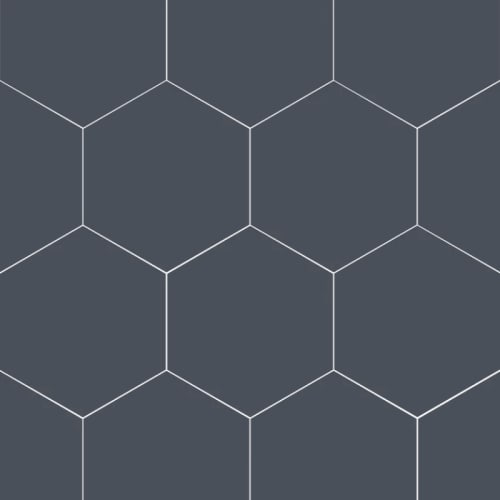 Paros in Navy Hex 14x16 Tile