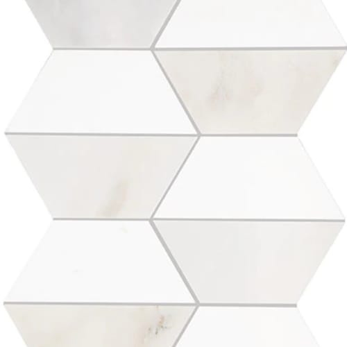 Perfit Mosaix in Paradise & Thassos Half Hex Tile