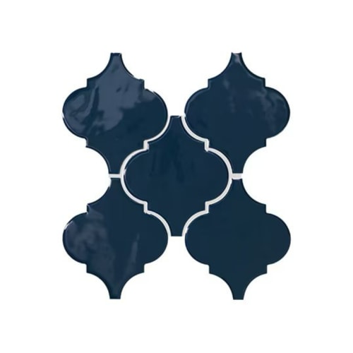 Playscapes in Midnight Blue Arabesque Tile