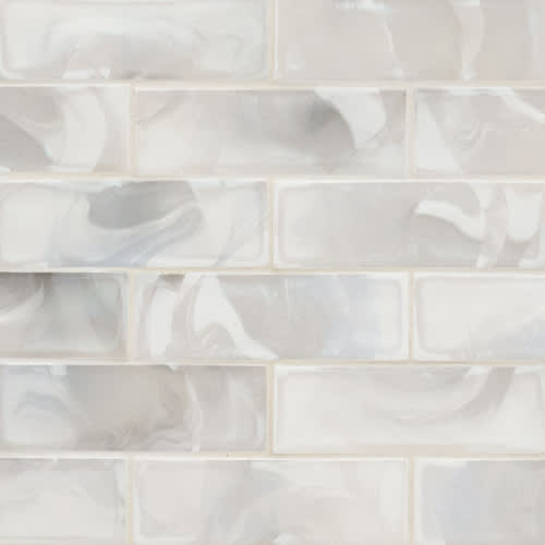 Pearla in Pearla Subway Tile 2x6 Glass Tile
