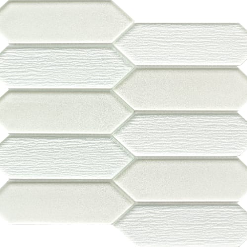 Picket in White Glass Tile