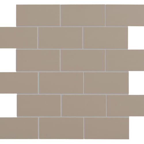Retroactive 2.0 In Seal Taupe Mosaic 2"X4"