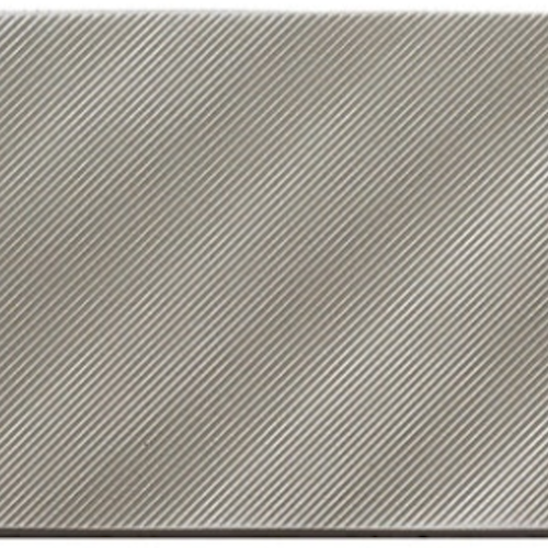 Refined Metals in Stainless - Linear Wave Gloss - 4x8 Metal Tile