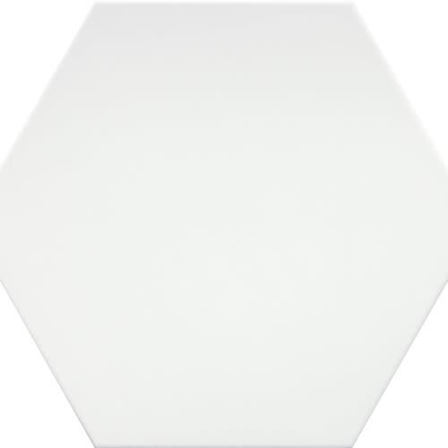 Rhythm in White Hex 11" X 13" Tile