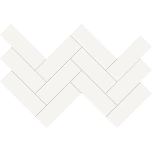 S-Series-2x6 in Canvas White Herringbone Tile