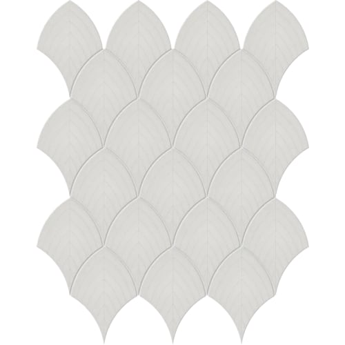 S-Series in Halo Grey Scallop Tile