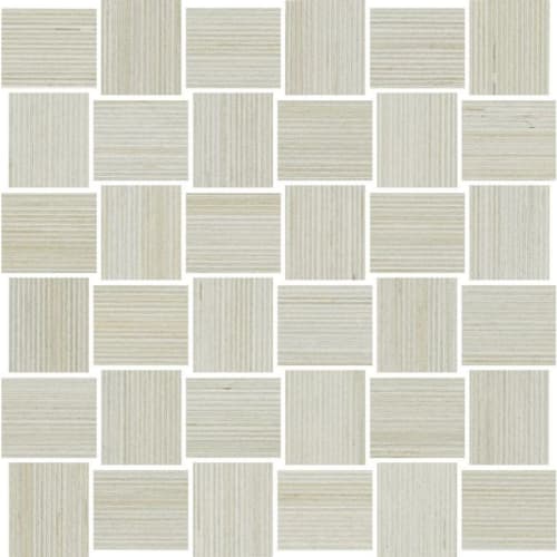 Shibusa in Bianco Basketweave Mosaic Tile