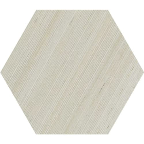 Shibusa in Bianco Hex 9-1/2 X 11 Tile