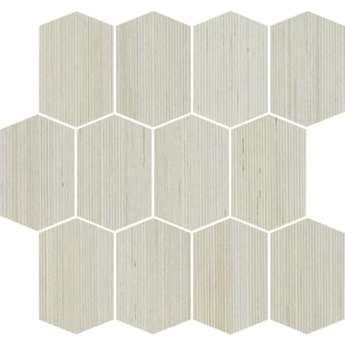 Shibusa in Bianco Long Rhomboid Tile