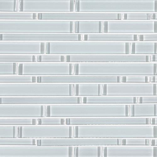 Ice in Interlocking Pattern 12x12 Glass Tile