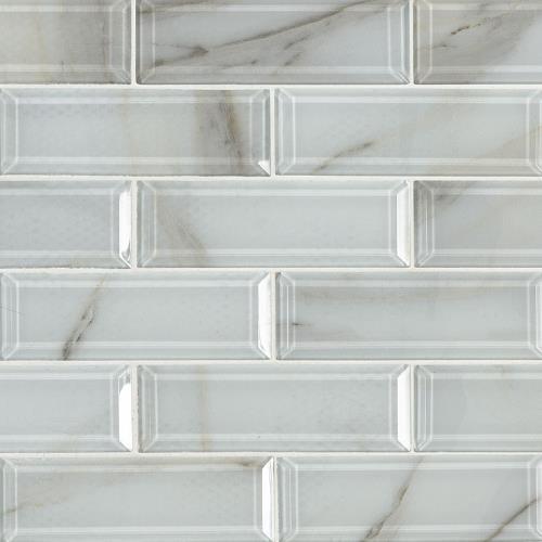 Ivory In Amber Beveled Subway