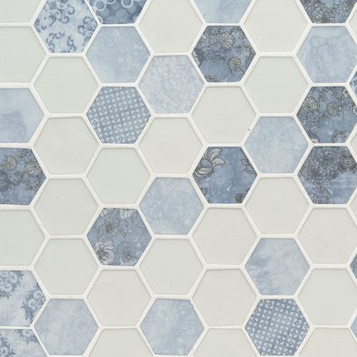 Vista Azul In Hexagon