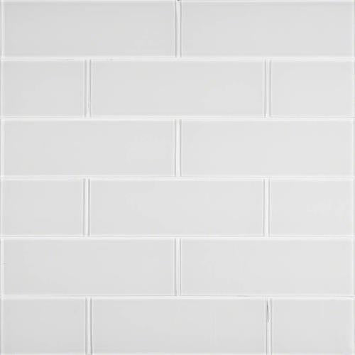 Ice in Subway Tile 4x12 Glass Tile